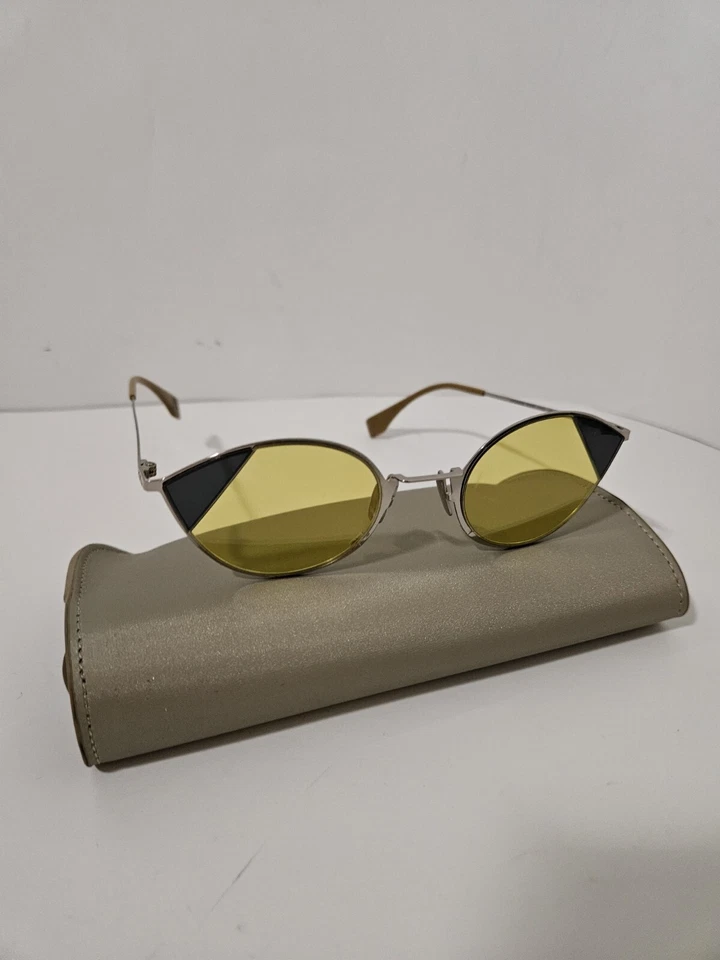 Gafas de sol Fendi ojo de gato FF0342/S B1ZHO dorado/beige 51 mm 8/10 Foto 1 de 4