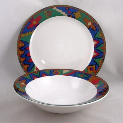 Riviera Van Beers Signature Housewares Red River Stoneware Serving Bowl Platter - Image 1 of 4