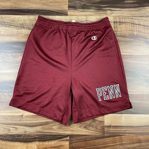 Vintage 90’s University of Pennsylvania Penn Champion Shorts Burgundy Sz Small Cover