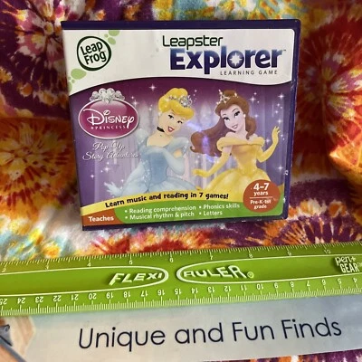 Leap Frog Leapster Explorer Disney Princess Reading Learning Game Pre-K -1st 4-7 - Image 1 of 3