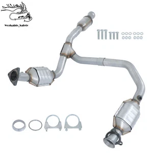 Y Pipe Catalytic Converter 645155 For Chevy Silverado 1500 & Tahoe 6.2L 14-2020 - Picture 1 of 13