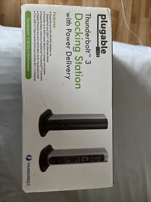 Estação de acoplamento plugável Thunderbolt 3 com carregamento de host 60w cinza - TBT3-UDV - Imagem 1 de 3