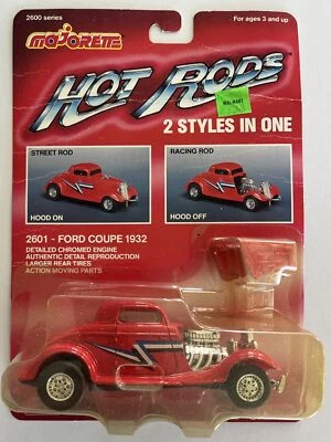 Majorette Hot Rods 2 Styles In One 2600 Series - 2601 Ford Coupe 1932 NOC (B151) - Image 1 of 3