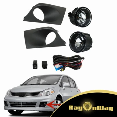 Par de luces antiniebla con interruptor de bisel para Nissan Versa 2007 2008 2009 2010 2011 Foto 1 de 4