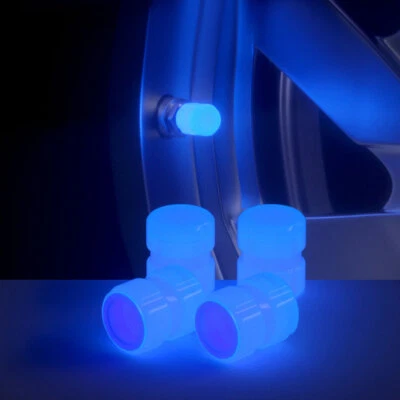 4Pcs Luminous Car Tire Wheel Rim Valve Stem Cap Air Dust Cover Car Accessories - Image 1 of 4