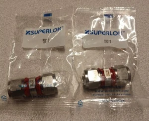 Two Superlok SUI-8 Tube Fittings 1/2” Compression Union Swagelok Ref# SS-810-6 - Picture 1 of 5
