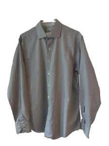 BROOKS BROTHERS Size 16.5-36 Plaid Grey Check Italy Woven USA Made - Picture 1 of 11