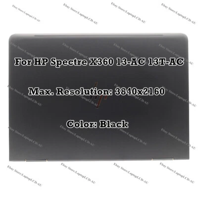 13" HP Spectre X360 13-AC013DX 4K LCD LED Display Touch Screen Complete Assembly - Image 1 of 4