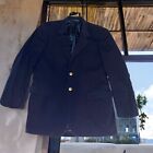 Ralph Lauren Mens Suit Coat Size 20 Black Wool 1 Piece Sport Coat