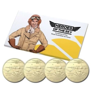 Australian 2021 RAM Mint $1 Dollar 4 Coin Set - HEROES OF THE SKY Mint Marked - Picture 1 of 6