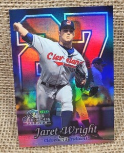 1999 Flair Showcase Passion Jaret Wright Baseball Card Row 2 Seat 46 Indians A9
