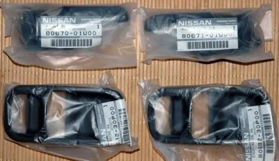 CONJUNTOS DE CUBIERTA DE MOLDURA DE MANIJA DE PUERTA INTERIOR NISSAN R32 BNR32 GTR GT-R genuino Skyline OEM Foto 1 de 3