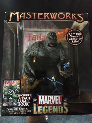 Marvel Legends Masterworks diorama The Fantastic Four Meet The Mole Man Cover