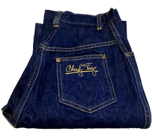 Cheryl Tiegs Jeans VTG 70s Dark Wash Denim Copper Stitching W26 L34.5 SZ 10 - Picture 1 of 13