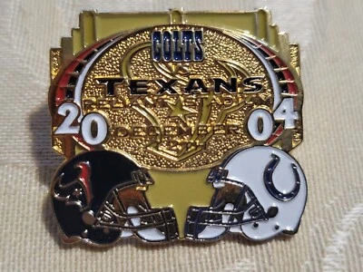 Indianapolis Colts VS Houston Texans Game day Pin 12/12/2005 Reliant Stadium - Image 1 of 2