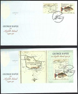 2022 Norfolk Island George Raper FDC First Day Cover - Foto 1 di 1