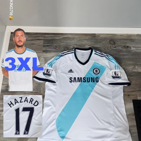 🇬🇧Adidas Climacool Chelsea FC Hazard#17 2012/2013 Away Jersey Men’s RARE 3XL Cover