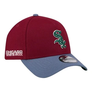 New Era Chicago White Sox Cherry 9FORTY Adjustable Snapback Hat White Sox Patch - Picture 1 of 7