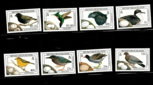 BVI 1990 - Pájaros - Juego de 8 estampillas - Scott #658-65 - MNH - Imagen 1 de 1