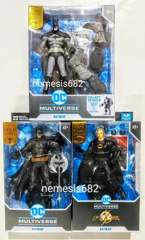 McFarlane BATMAN GOLD LABEL LOT Arkham City Flash Michael Keaton DC vs Vampires Cover