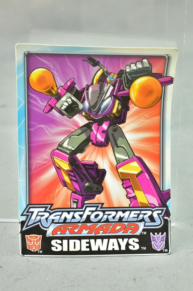 Transformers Armada Sideways Sticker Card 2002 - Image 1 of 1
