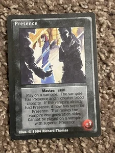 Presence 1994 Vampire Eternal Stuggle Jyhad # 1st Edition - Picture 1 of 2