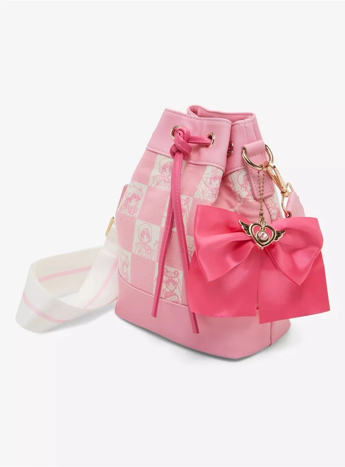 Bolso Bandolera Sailor Moon Rosa Cubo a Cuadros ¡Tiene todos los exploradores marineros interiores! Foto 1 de 4