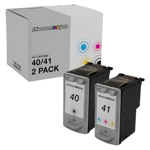 2PK PG-40 CLI-41 for Canon BLACK COLOR Ink Cartridge Fax-JX200 FAX-JX210P iP1600 - Picture 1 of 7