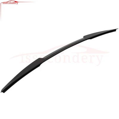 Fits 2008-2012 Audi A4 Quattro Sedan Rear Trunk Spoiler Black Adhesive Painted - Image 1 of 4