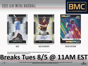 Trevor Hoffman 2025 Leaf Metal Baseball Hobby 1x Case Break #2 - Picture 1 of 1