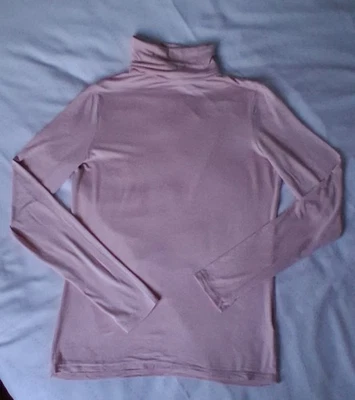 New Look ladies pink polo neck top. Size 12. Good condition. - Image 1 of 3