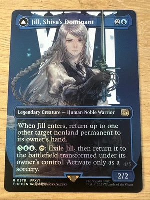 Jill, Shiva's Dominant Final Fantasy MTG NM Borderless FOIL - Image 1 of 2