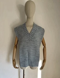 MAISON MARGIELA Gilet donna in maglia tinta botanica taglia S! - Foto 1 di 14
