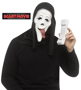 WASSUP! Mask & Phone Kit Scream Fun World Scary Move Adults Fancy Dress Kit - Picture 1 of 1