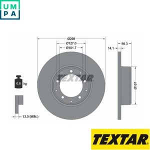 2x BRAKE DISC 92230503 FOR LAND ROVER DEFENDER/Station/Wagon/Platform/Chassis   - Picture 1 of 8