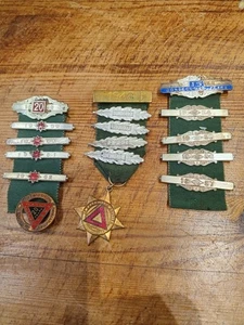 Vintage ROSPA 1940's 50's & 60's Safe Driving Award Medal & Additional Clasps - Picture 1 of 10