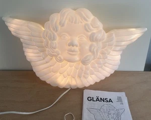 Rare Glansa Ikea 2006 Vintage Cherub Angel Blow Mold Light Boxed Christmas Range - Picture 1 of 20