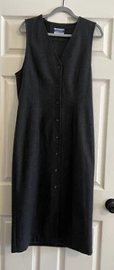 Pendleton Woolen Mills Vintage 8 Virgin Wool Gray Long Vest Sleeveless Dress - Picture 1 of 6
