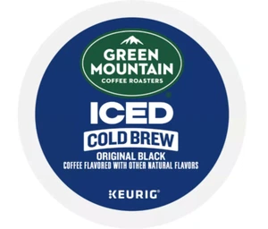 GREEN MOUNTAIN ORIGINAL BLACK COLD BREW BREW OVER ICE COFFEE 20 CT K-CUPS - Picture 1 of 1