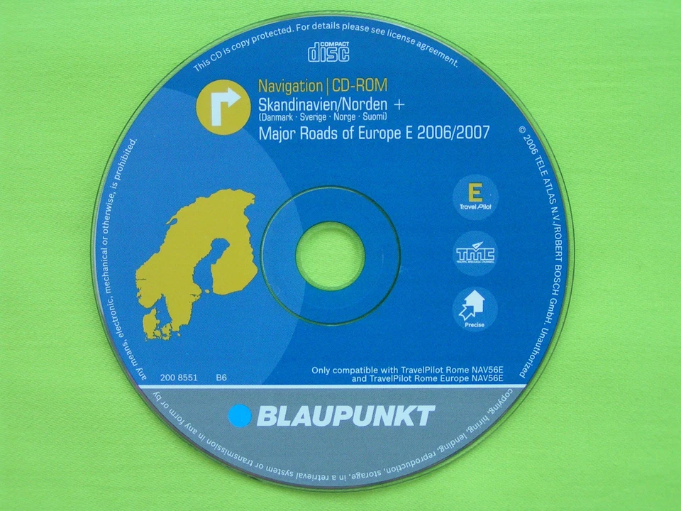 CD NAVIGATION EX SKANDINAVIEN EU 2007 VW RNS 300 PASSAT SEAT SKODA AUDI A3 FORD - Bild 1 von 2