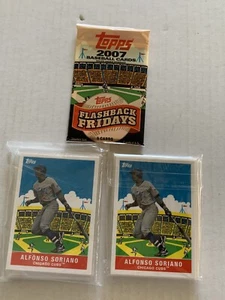 2007 Topps  Flashback Fridays Baseball Set Jeter, Pujols Ichiro & More Pack READ - Picture 1 of 2