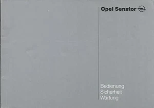 OPEL SENATOR Betriebsanleitung 1989 Bedienungsanleitung Handbuch  BA - Picture 1 of 2