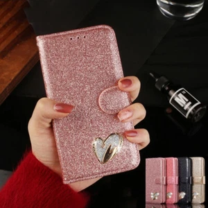 Wallet FliP Case For Samsung S7 S8 S9 S10 S20 S21 Plus A71 A51 A12 Leather Cover - Picture 1 of 14