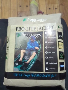 Frogg Toggs Pro Light Rain Jacket Khaki Small Medium  - Picture 1 of 3