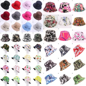 Bucket Hat Cap Cotton Fishing Boonie Brim visor Sun Safari Summer Camping - Picture 1 of 67