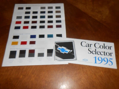 Chevrolet 1995 folleto selector de color de pintura/corvette Camaro de colores Chevy +++ Foto 1 de 2