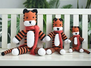 Tigre amigurumi, Hobbes de ganchillo, tigre de peluche hecho a mano, juguete de peluche abrazable - Imagen 1 de 4