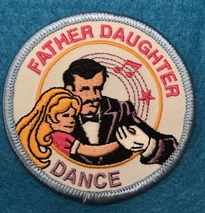 RARE Vintage Girl Scout Patch Father Daughter Dance Iron-on Scouts Collectible - Picture 1 of 2