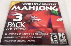 Worlds Greatest Mahjong 3 Pack Collection PC CD On Hand Software 2015 - Picture 1 of 4