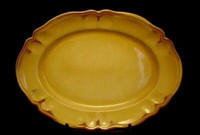 Crema de mantequilla/mostaza toscana de Waverly PLATO PARA SERVIR OVALADO 17 5/8" ITALIA Foto 1 de 3